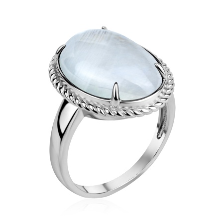 Купить оптом кольцо из серебра с лунным камнем 1340936380 от Krasnoe