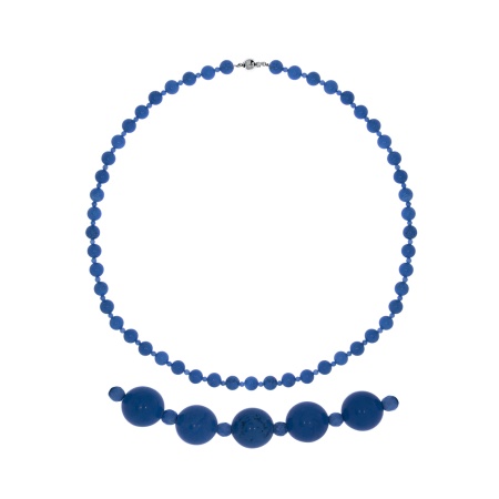 Купить оптом бусы из серебра с говлитами 8340276080-45 от Krasnoe