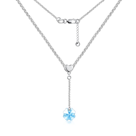 Купить оптом колье из серебра с кристаллом 8340876064-40-2 от Krasnoe