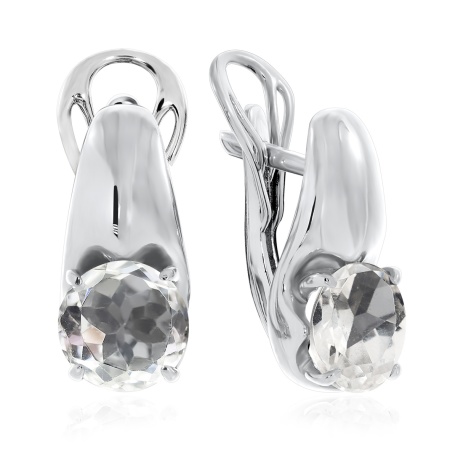 Купить оптом серьги из серебра с хрусталём 2340521115 от Krasnoe