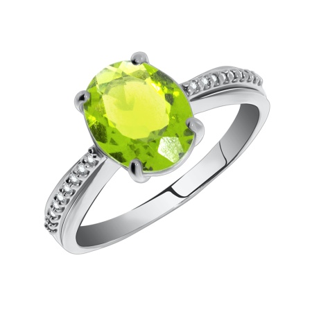 Купить оптом кольцо из серебра с кристалл ювелирныйом, кристалл ювелирныйами и фианитами 1340290219-68 от Krasnoe