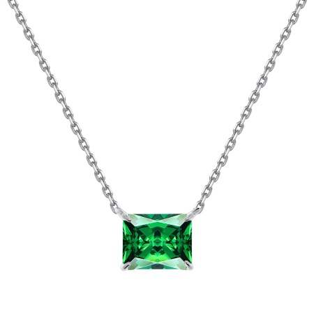 Купить оптом колье из серебра с кристалл ювелирныйом 8340293020-45-60 от Krasnoe