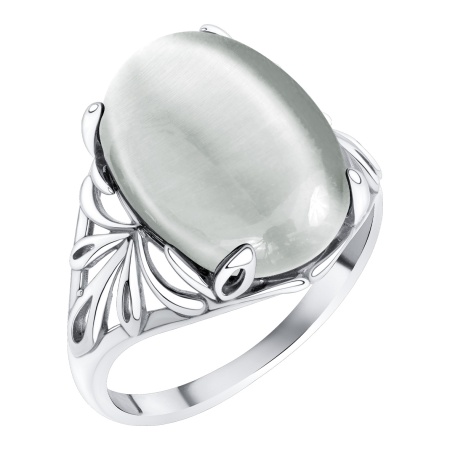 Купить оптом кольцо из серебра с кошачий глазом 1340265749-21 от Krasnoe