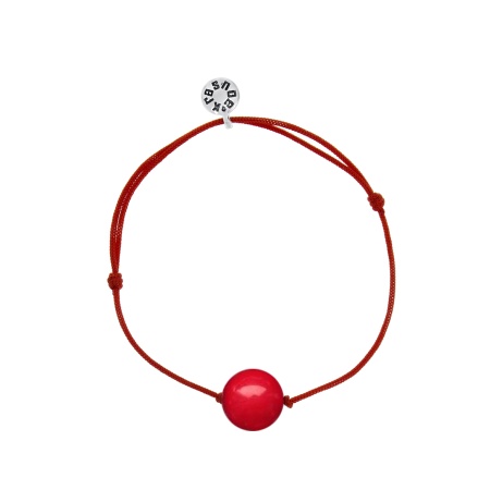 Купить оптом браслет из серебра с кораллом 4340289156 от Krasnoe