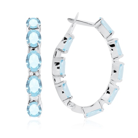 Купить оптом серьги из серебра с топазами 2340071183 от Krasnoe