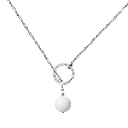 Купить оптом колье из серебра с агатом 8340391483-65-10 от Krasnoe