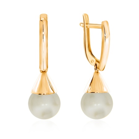 Купить оптом серьги из серебра с жемчугами 2320240868 от Krasnoe