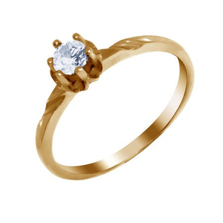 Купить оптом кольцо из серебра с фианитами 1320200021 от Krasnoe