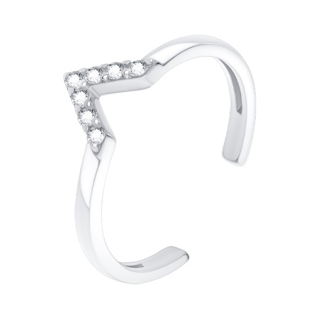 Купить оптом кольцо из серебра с фианитами 1340201747л от Krasnoe