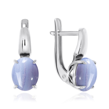 Купить оптом серьги из серебра с агатами 2340390045-84 от Krasnoe