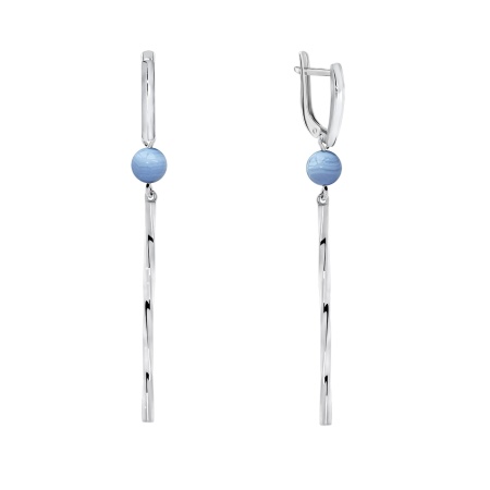 Купить оптом серьги из серебра с агатами 2340390825-70 от Krasnoe