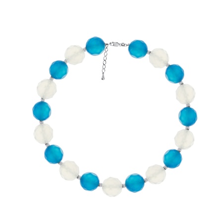 Купить оптом браслет из серебра с агатами и сердоликами 4340876088-1-18-107 от Krasnoe