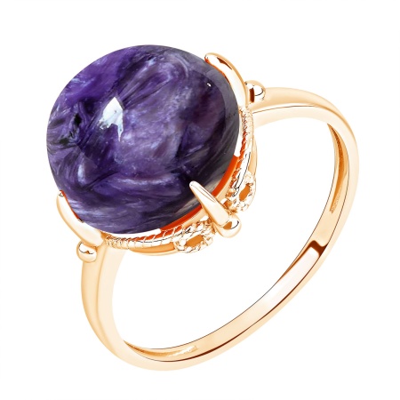 Купить оптом кольцо из серебра с чароитом 1320465040 от Krasnoe