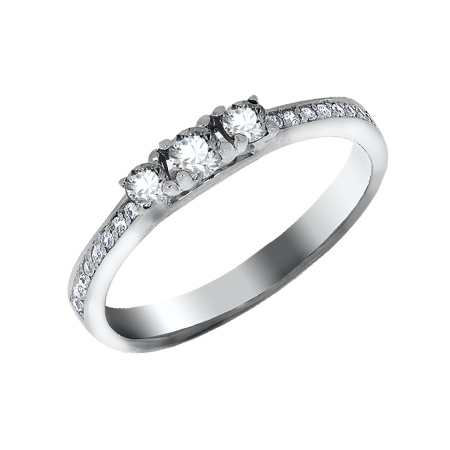 Купить оптом кольцо из серебра с фианитами 1340200178 от Krasnoe