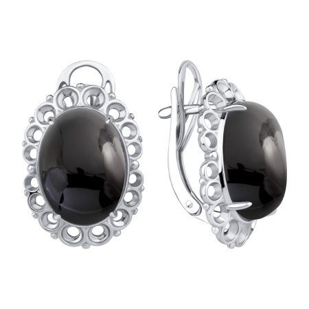 Купить оптом серьги из серебра с агатами 2340395724-20 от Krasnoe