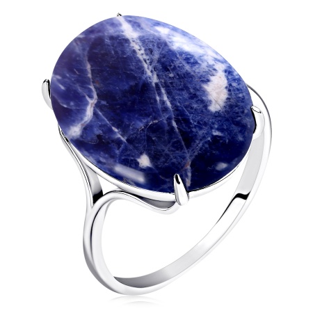 Купить оптом кольцо из серебра с содалитом 1340С15043 от Krasnoe