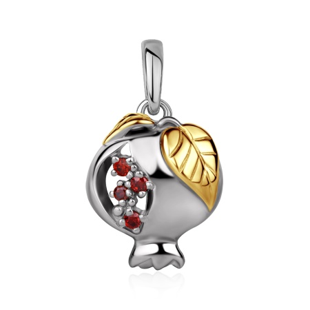 Купить оптом подвеска из серебра с фианитами 3350205059-31 от Krasnoe