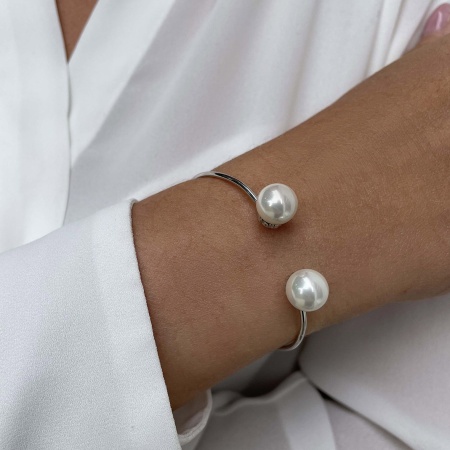 Купить оптом браслет из серебра с жемчугами 4340240860 от Krasnoe