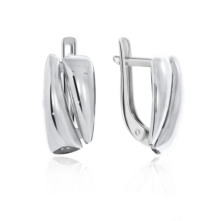 Купить оптом серьги из серебра без вставок 2340400898 от Krasnoe