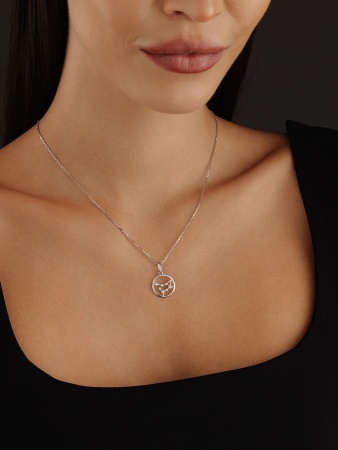 Купить оптом подвеска из серебра с фианитами 3340205989л от Krasnoe