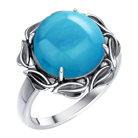 Купить оптом кольцо из серебра с бирюзой 1310315720 от Krasnoe