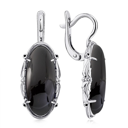 Купить оптом серьги из серебра с агатами 2310395063-20 от Krasnoe