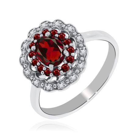 Купить оптом кольцо из серебра с фианитами 1340201805-31 от Krasnoe