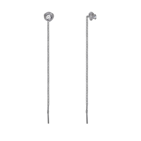 Купить оптом серьги из серебра с фианитами 2340204078-1 от Krasnoe