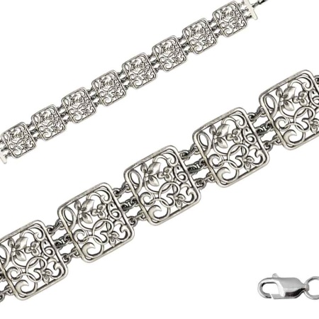 Купить оптом браслет из серебра без вставок 3401040957-21 от Krasnoe