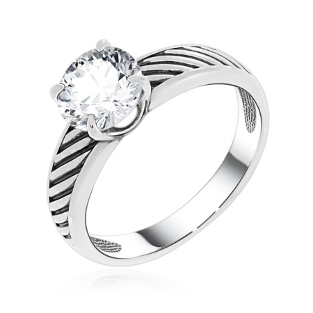 Купить оптом кольцо из серебра с фианитом 1310201647 от Krasnoe