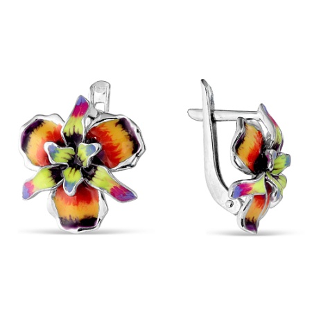 Купить оптом серьги из серебра без вставок 3627010315 от Krasnoe