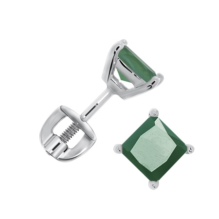 Купить оптом пусеты из серебра с агатами 2340392091-60 от Krasnoe