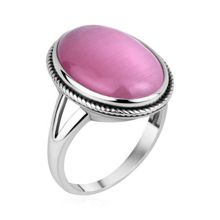 Купить оптом кольцо из серебра с кошачий глазом 1310266357-30 от Krasnoe