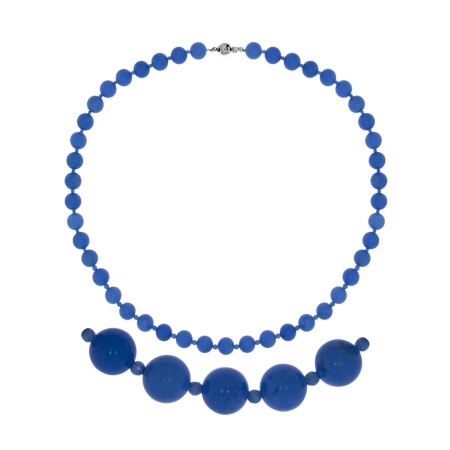 Купить оптом бусы из серебра с говлитами 8340276076-55 от Krasnoe