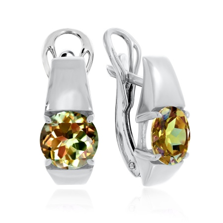 Купить оптом серьги из серебра с кристалл ювелирныйами 2340291118-98 от Krasnoe