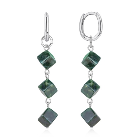 Купить оптом серьги из серебра с агатами 2340395879-66 от Krasnoe