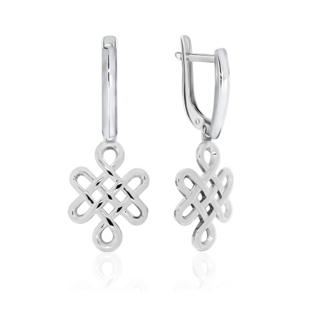 Купить оптом серьги из серебра без вставок 2340401643 от Krasnoe