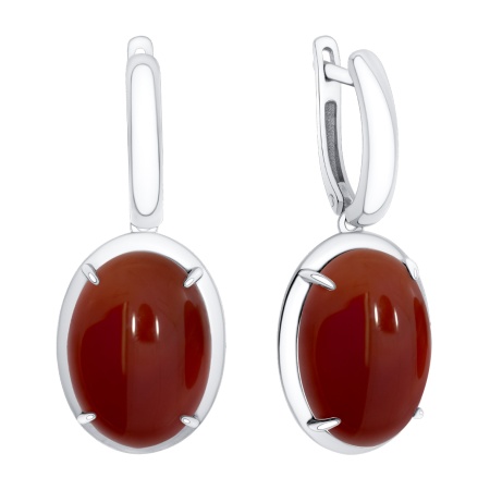 Купить оптом серьги из серебра с агатами 2340395743-31 от Krasnoe