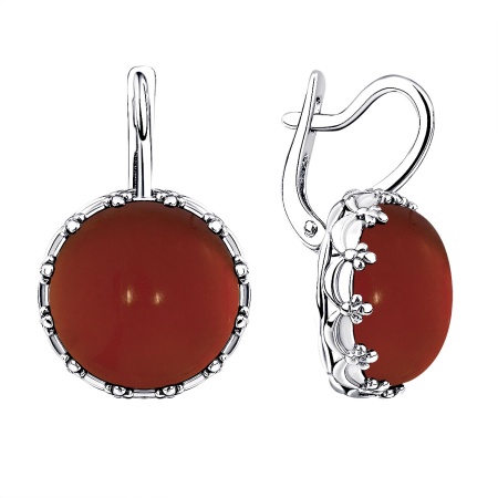 Купить оптом серьги из серебра с агатами 2340391869-31 от Krasnoe