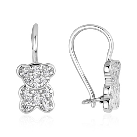 Купить оптом серьги из серебра с фианитами 2340205608л от Krasnoe