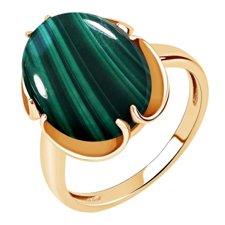 Купить оптом кольцо из серебра с малахитом 1320385133 от Krasnoe