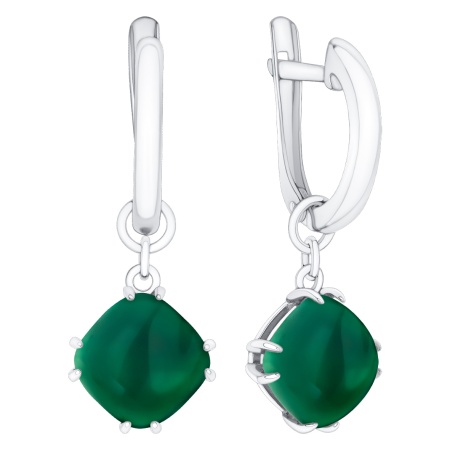 Купить оптом серьги из серебра с агатами 2340392144-60 от Krasnoe