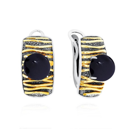 Купить оптом серьги из серебра с агатами 2317391752-20 от Krasnoe