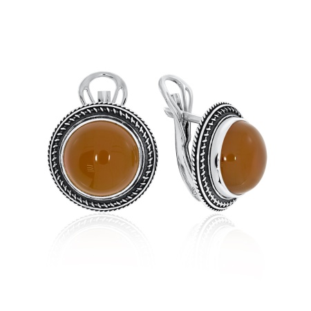 Купить оптом серьги из серебра с агатами 2310390954-40 от Krasnoe