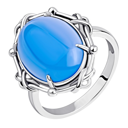 Купить оптом кольцо из серебра с агатом 1340395098-70 от Krasnoe