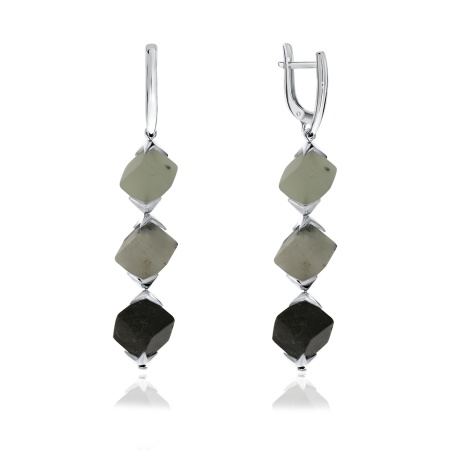 Купить оптом серьги из серебра с агатом 2340390685 от Krasnoe