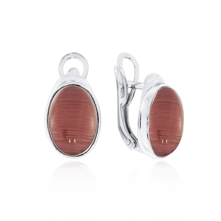Купить оптом серьги из серебра с кошачий глазами 2340261826-33 от Krasnoe