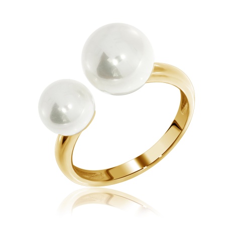 Купить оптом кольцо из серебра с жемчугами 1320244318-2 от Krasnoe