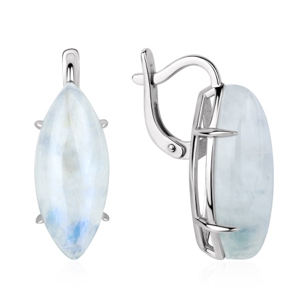 Купить оптом серьги из серебра с лунным камнем 2340936353-1 от Krasnoe