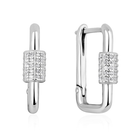 Купить оптом серьги из серебра с фианитами 2340205409л от Krasnoe